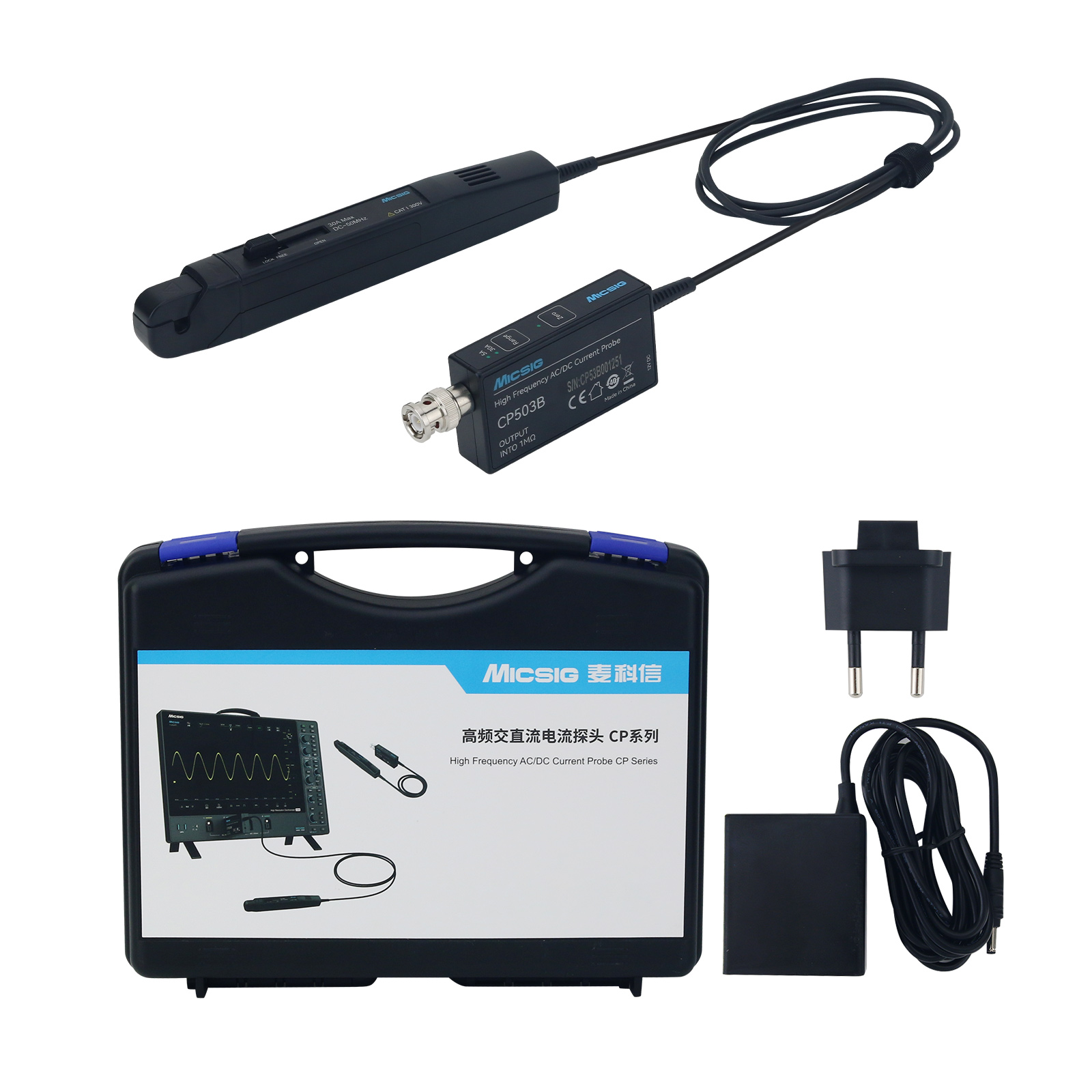 Current Probe Ac Dc 50Mhz Oscilloscope - Micsig CP503B 50MHz 5A/30A 듀얼 레인지