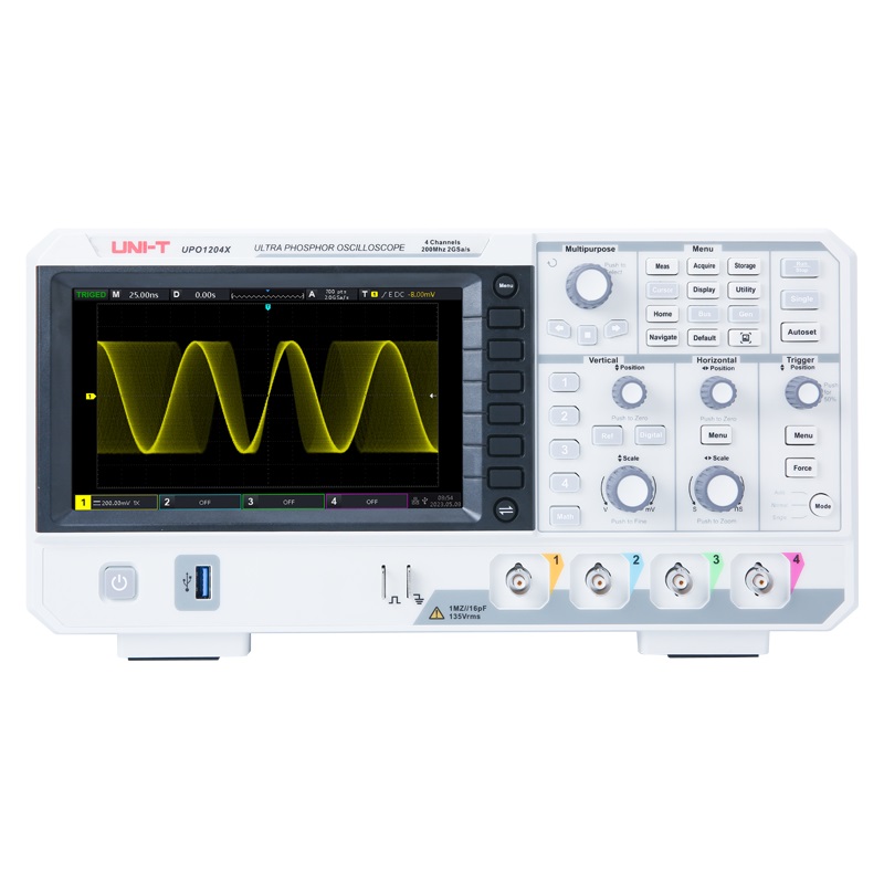Digital Storage Oscilloscope 4 Channel 100Mhz - UNI-T UPO1104X 100MHz 디지털 오실로스코프 4채널
