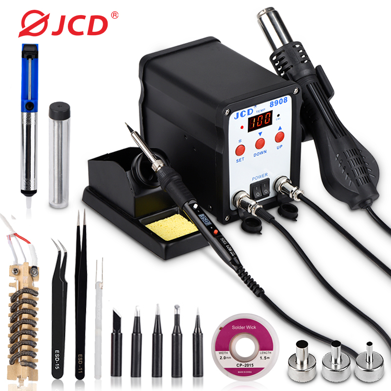 Smd Rework Station Hot Air Soldering 2 In 1 - JCD 납땜 스테이션, 2 인 1