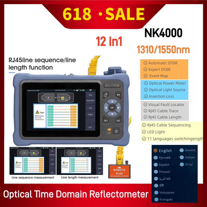Optical Time Domain Reflectometer Otdr 1310 1550Nm - 미니 OTDR 1310/1550nm 26/24dB 12in1 터치스크린