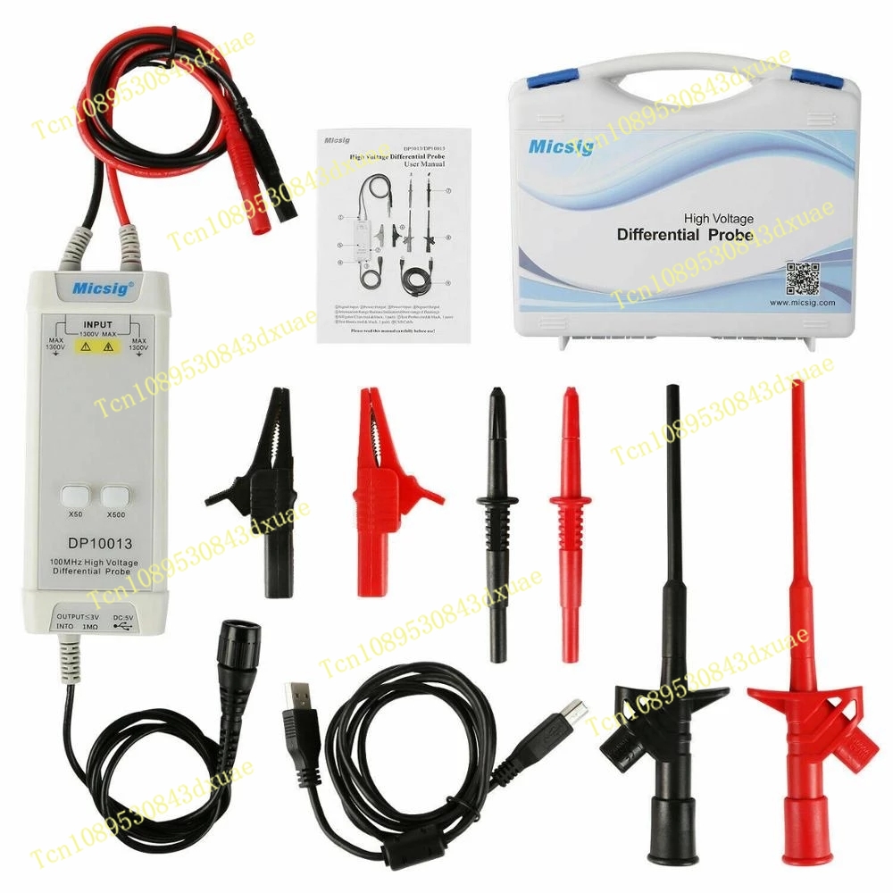 High Voltage Differential Probe 100Mhz 1300V - 2025Micsig 오실로스코프 1300V 100MHz 고전압 차동
