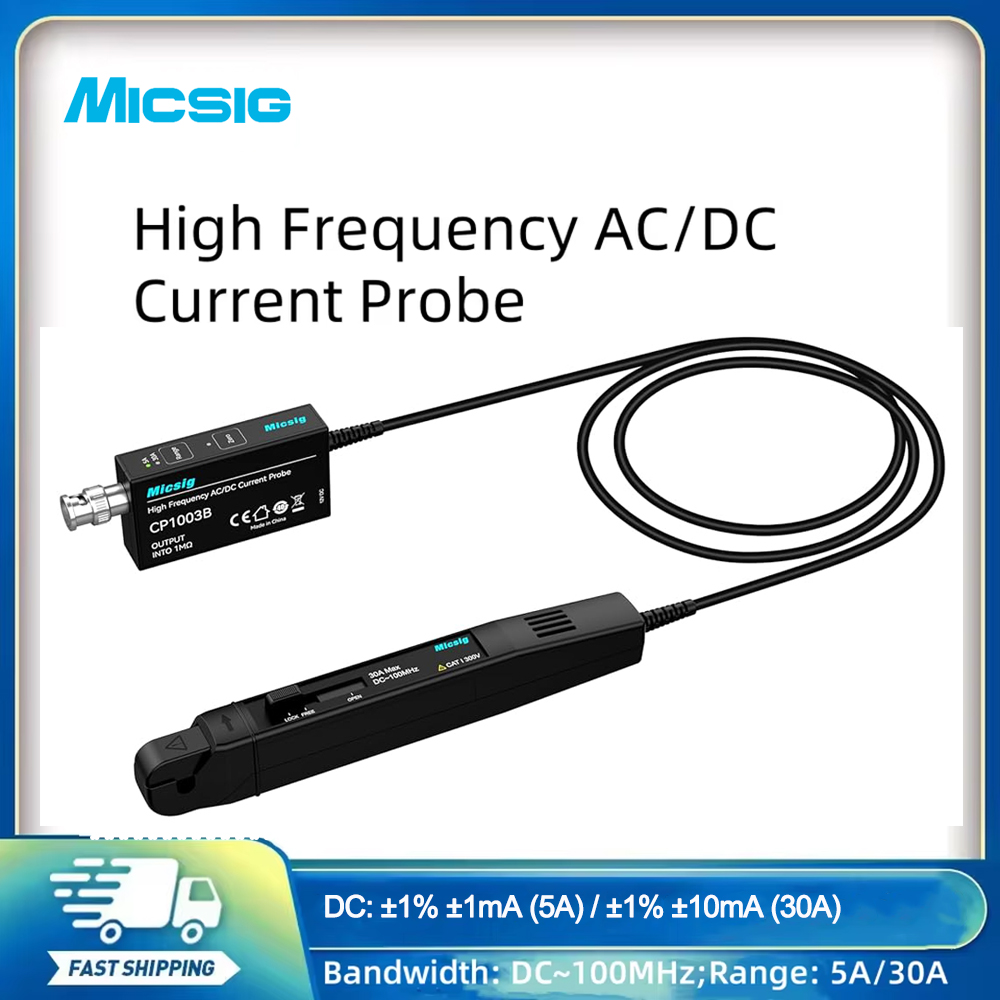 Current Probe Ac Dc 50Mhz Oscilloscope - Micsig 고주파 AC/DC 전류 프로브 오실로스코프