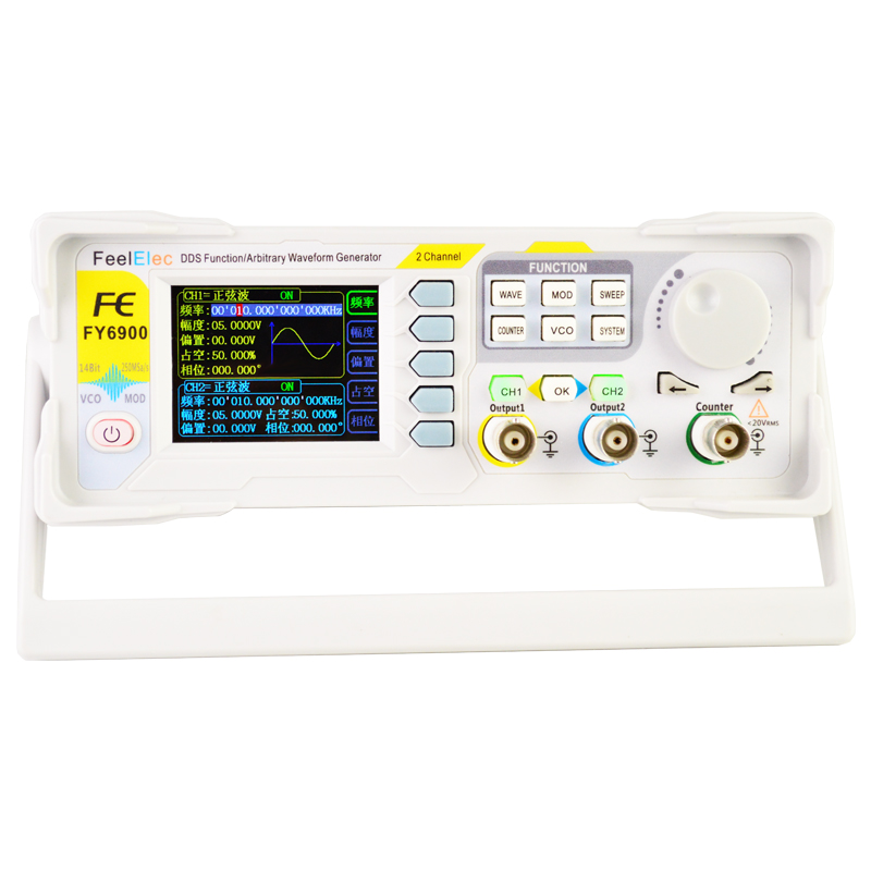 Dual Channel Arbitrary Waveform Function Generator 60Mhz - 듀얼 채널 DDS 기능 임의 파형