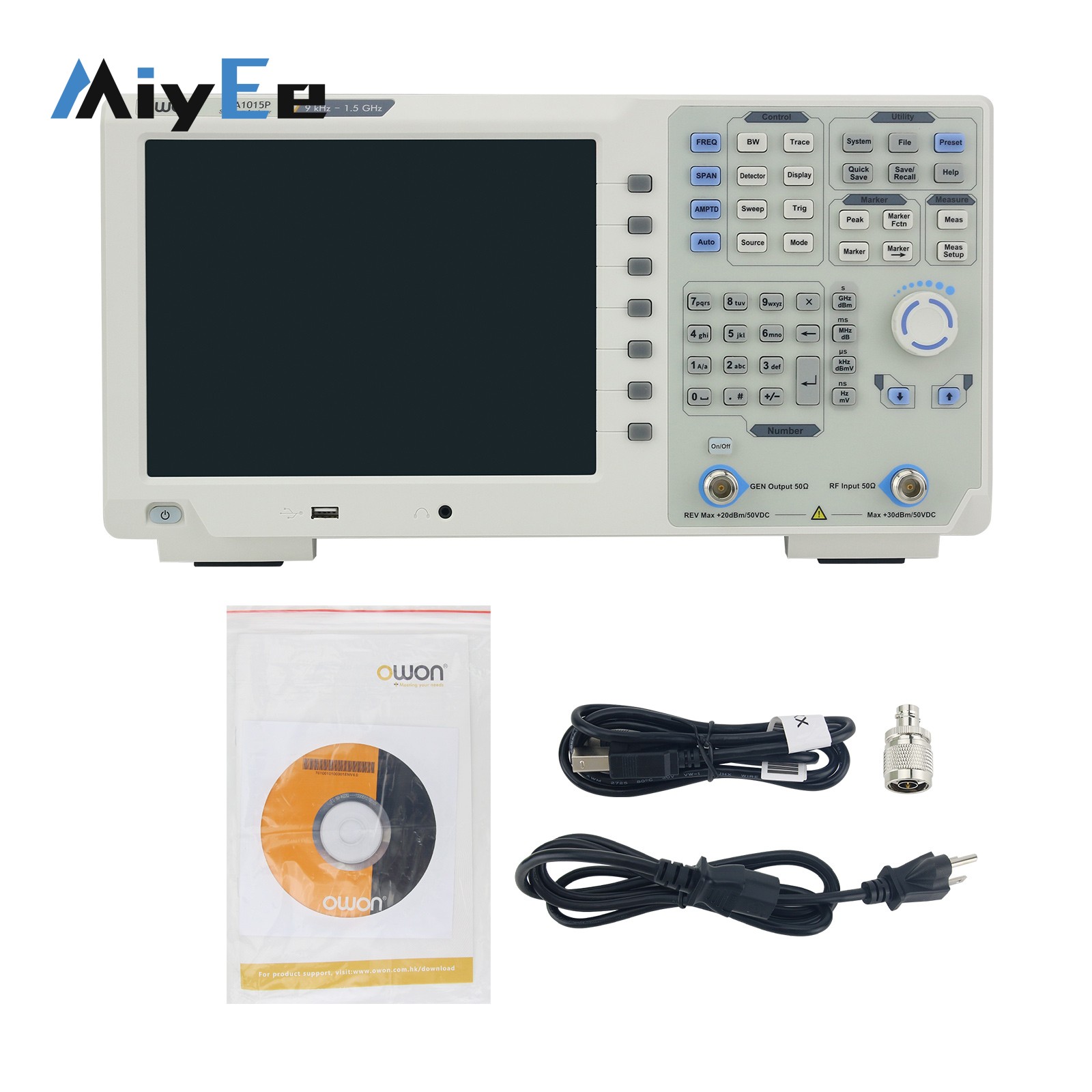 Spectrum Analyzer Tracking Generator 1.5Ghz - OWON XSA1015P-TG XSA1032P-TG 스펙트럼 분석기(트래킹 발생기