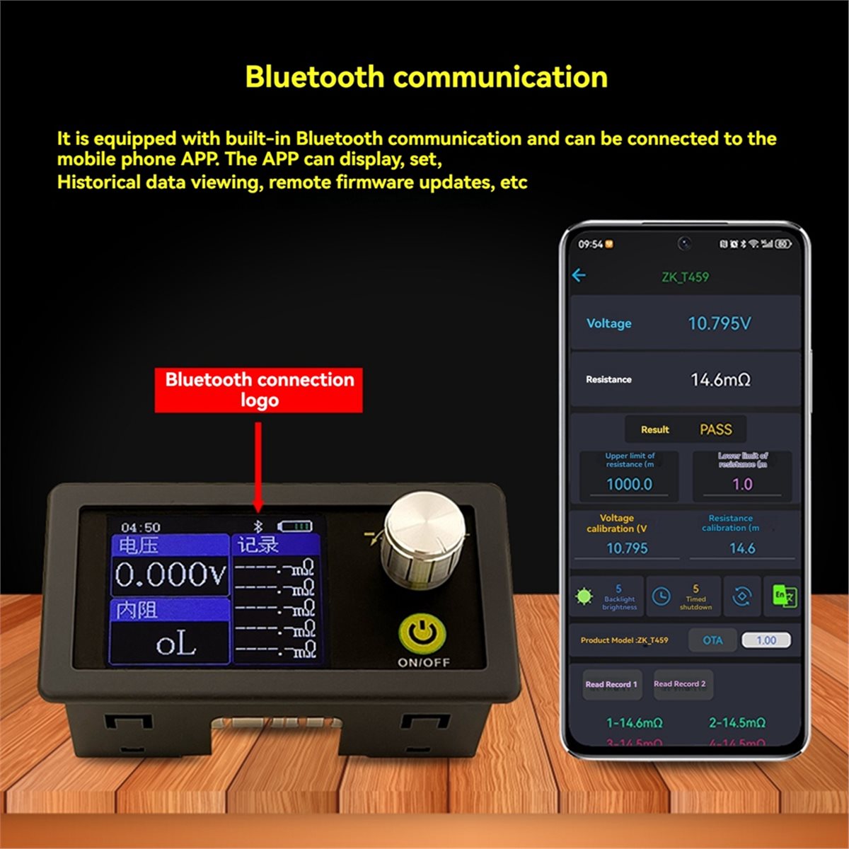 Battery Internal Resistance Tester Four Wire - ABGN T459 DC 5V 4선 배터리