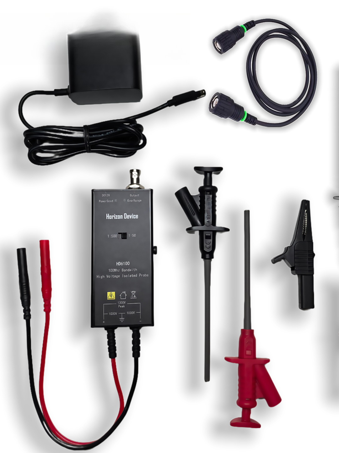 High Voltage Differential Probe 100Mhz 1300V - 액티브 프로브 고전압 절연 차동 프로브