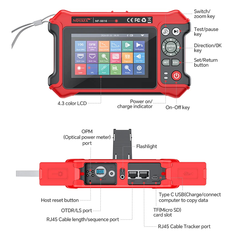 노야파 OTDR IPC 테스터 1310/1550nm 광 - Optical Time Domain Reflectometer Otdr 1310 1550Nm 리뷰 및 가격