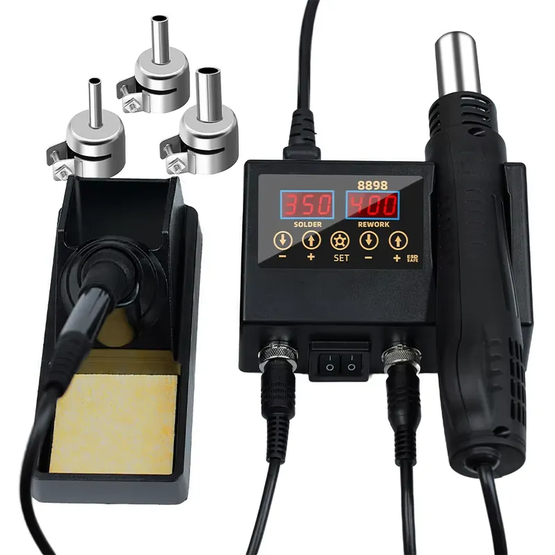 60W LED 디지털 디스플레이 열풍 납땜 인두 2 i - Smd Rework Station Hot Air Soldering 2 In 1 리뷰 및 가격