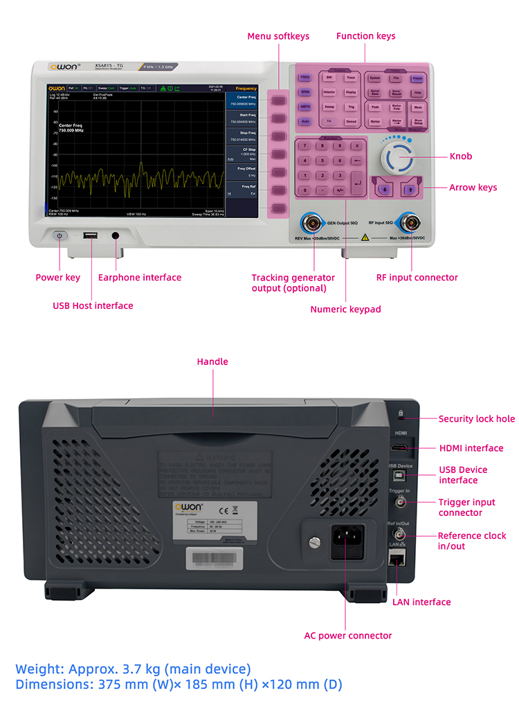 추적 발생기가 포함된 9kHz - 1.5GHz 스펙트럼 - Spectrum Analyzer Tracking Generator 1.5Ghz 리뷰 및 가격