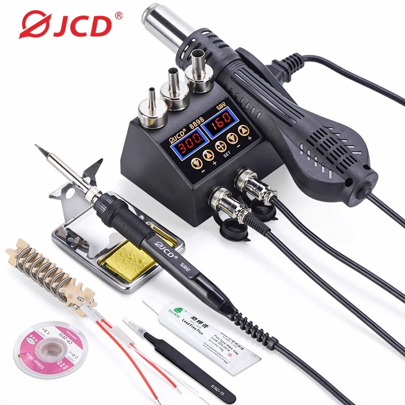 JCD 8898 납땜 스테이션, 750W, 2 in 1 - Smd Rework Station Hot Air Soldering 2 In 1 리뷰 및 가격