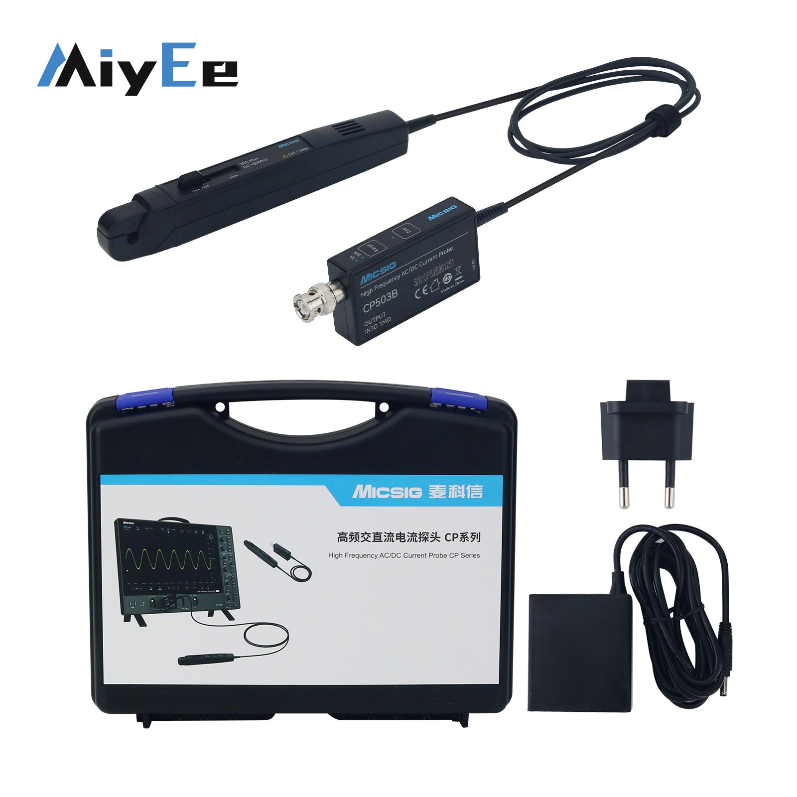 Micsig CP503B 50MHz 5A/30A 듀얼  - Current Probe Ac Dc 50Mhz Oscilloscope 리뷰 및 가격