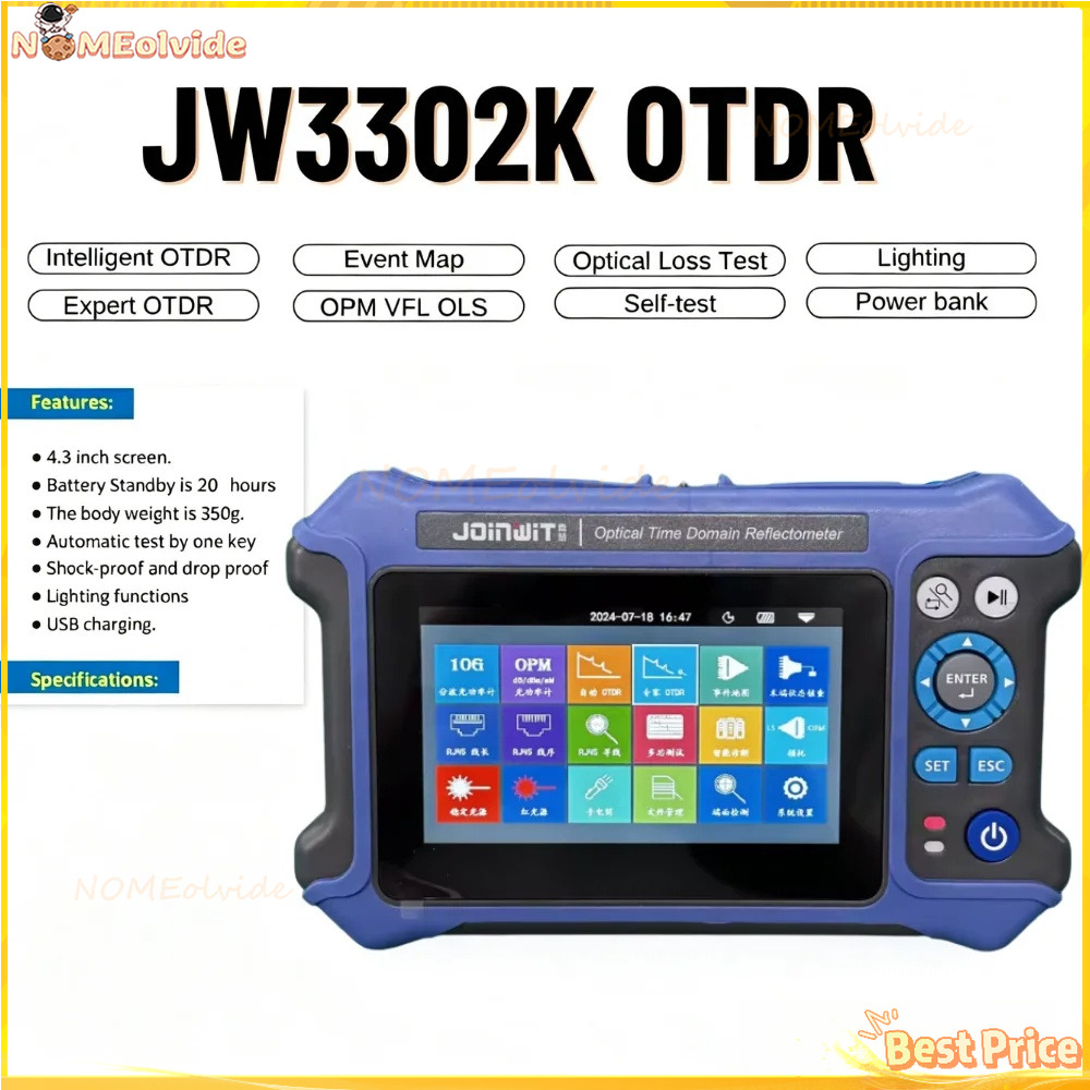 Joinwit 시간 영역 반사계, JW3302K, 28 - Optical Time Domain Reflectometer Otdr 1310 1550Nm 리뷰 및 가격