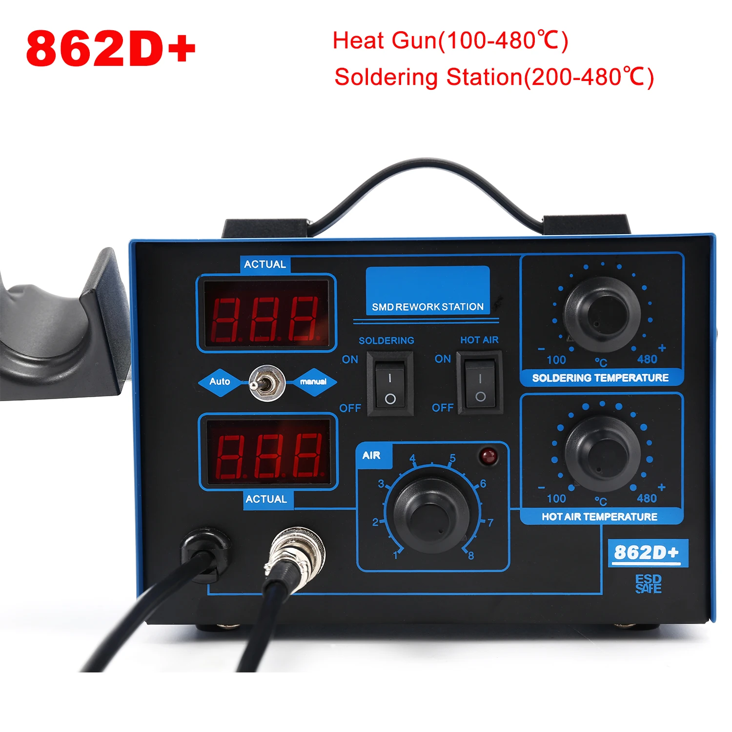 862D+ 솔더링 스테이션 2 in 1 BGA 리워크  - Smd Rework Station Hot Air Soldering 2 In 1 리뷰 및 가격