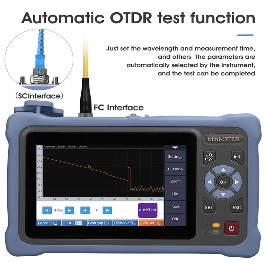 4.3 인치 터치 스크린 미니 OTDR 1310/155 - Optical Time Domain Reflectometer Otdr 1310 1550Nm 리뷰 및 가격