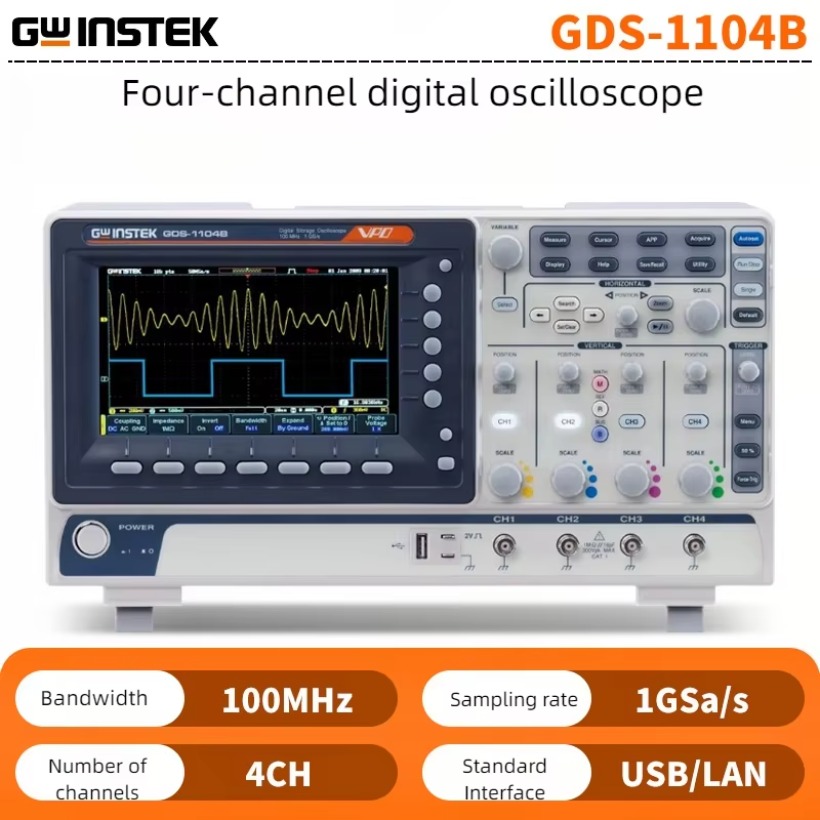 GWInstek 디지털 스토리지 오실로스코프 GDS-1 - Digital Storage Oscilloscope 4 Channel 100Mhz 리뷰 및 가격