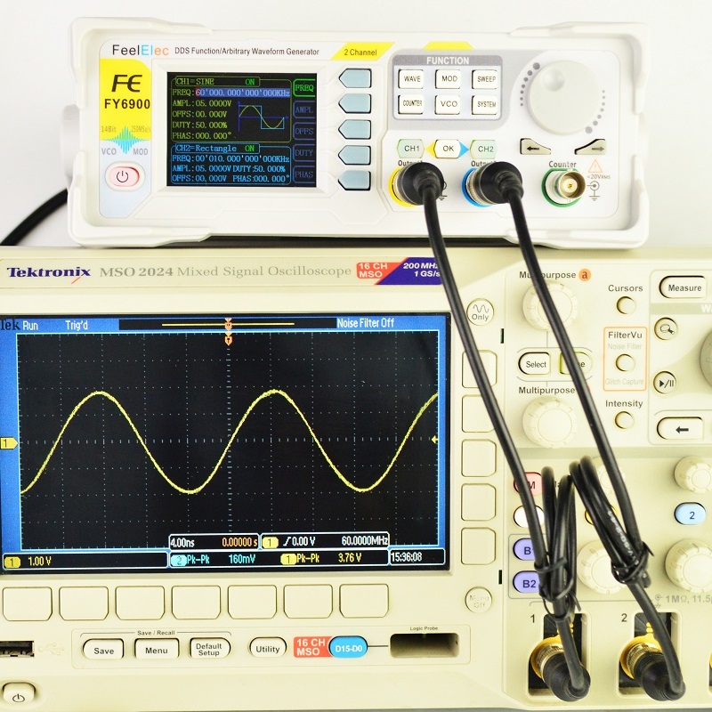 Feelelec FY6900 0-60MHz 디지털 신호 - Dual Channel Arbitrary Waveform Function Generator 60Mhz 리뷰 및 가격