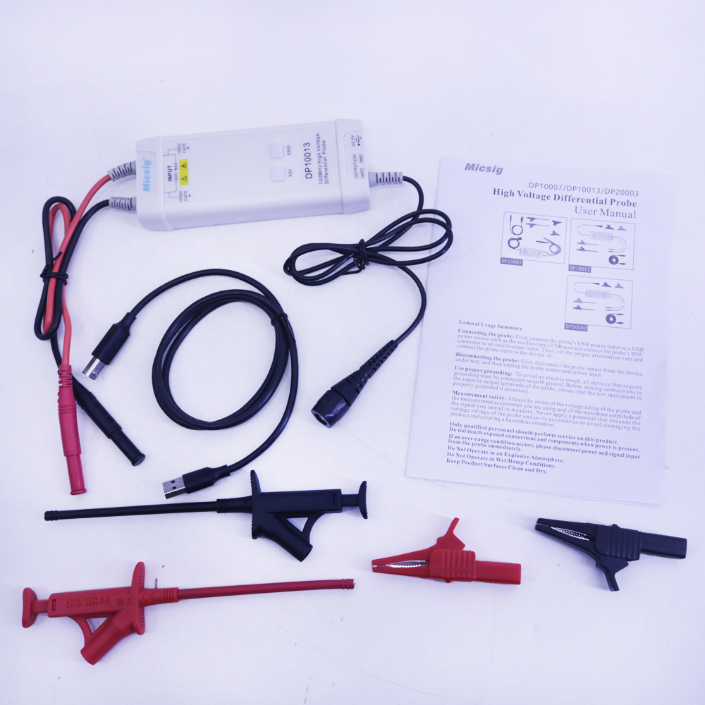 Micsig 오실로스코프 DP10013 1300V 10 - High Voltage Differential Probe 100Mhz 1300V 리뷰 및 가격