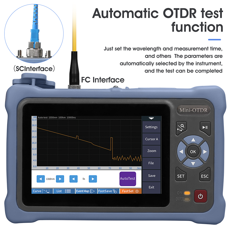 미니 OTDR 1310/1550nm 26/24dB 12 - Optical Time Domain Reflectometer Otdr 1310 1550Nm 리뷰 및 가격