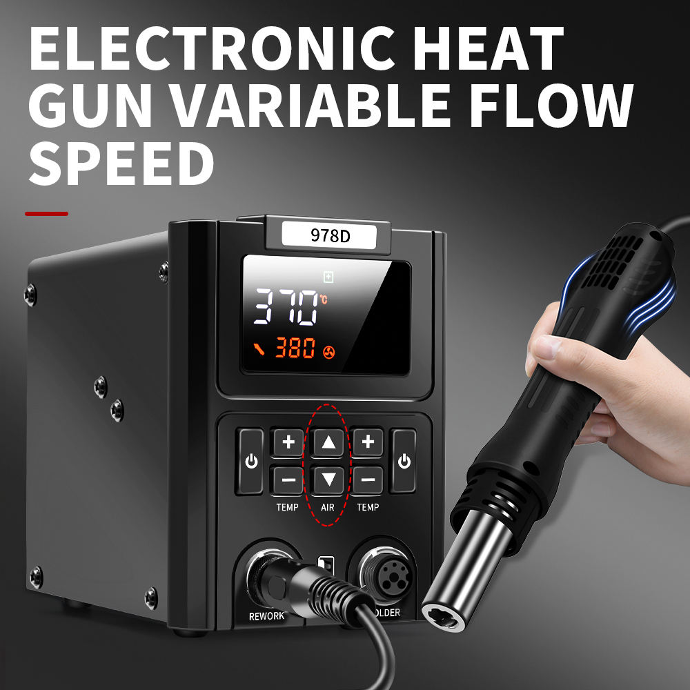 듀얼 LED 디지털 디스플레이 열풍기 및 납땜 인두 2 - Smd Rework Station Hot Air Soldering 2 In 1 리뷰 및 가격