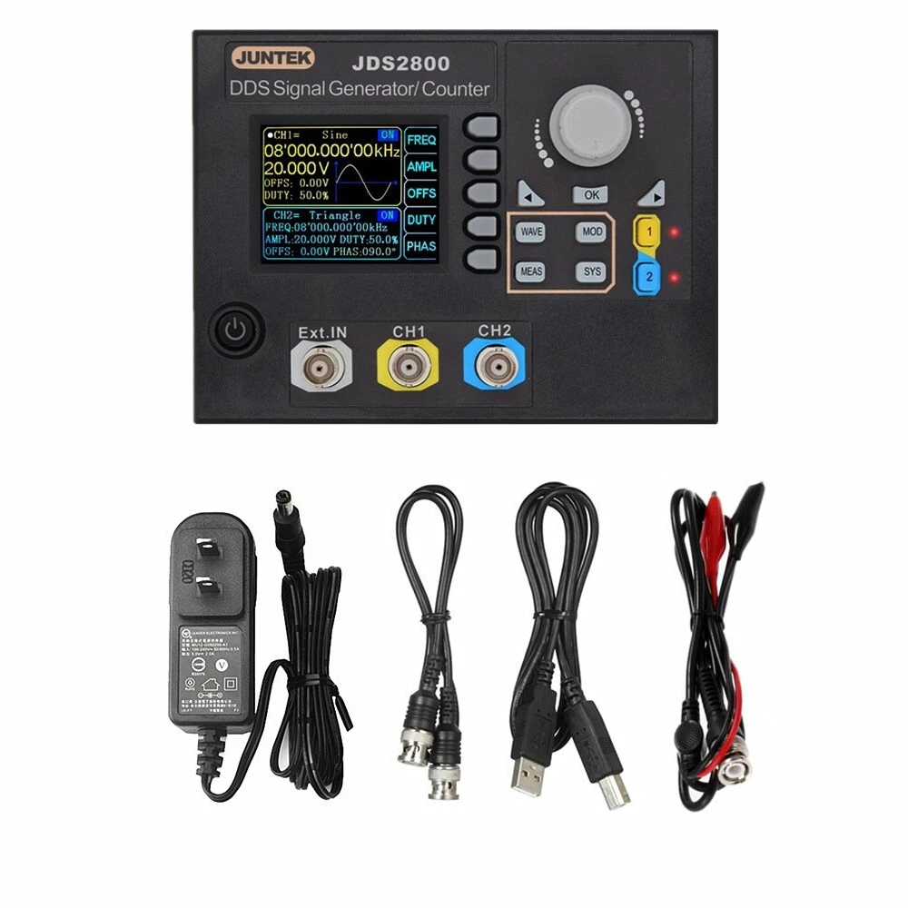 JDS2800-15M DDS 기능 신호 발생기, 디지털 - Dual Channel Arbitrary Waveform Function Generator 60Mhz 리뷰 및 가격