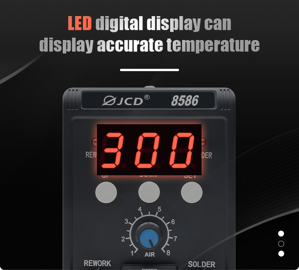 JCD 2 in 1 납땜 스테이션 8586 LED 디지 - Smd Rework Station Hot Air Soldering 2 In 1 리뷰 및 가격