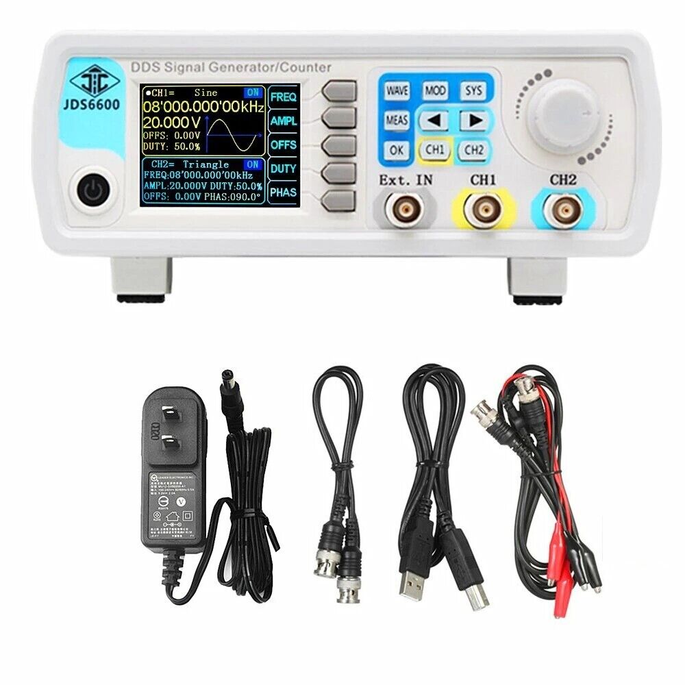 JDS6600 60MHz DDS 기능 신호 발생기 CN - Dual Channel Arbitrary Waveform Function Generator 60Mhz 리뷰 및 가격