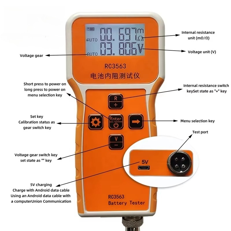 RC3563 프로브 고정밀 내부 저항 측정기, 리튬 납 - Battery Internal Resistance Tester Four Wire 리뷰 및 가격