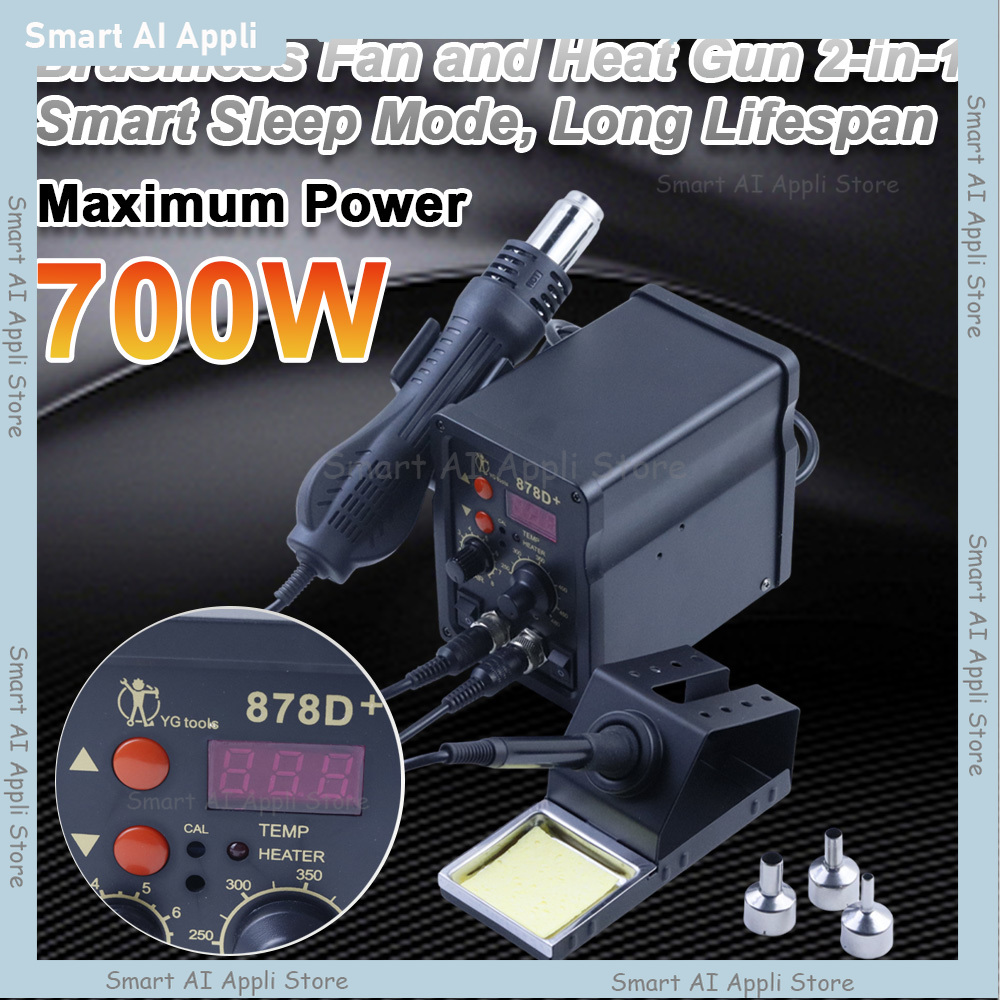 LCD 디지털 디스플레이가 장착된 2 in 1 납땜 스 - Smd Rework Station Hot Air Soldering 2 In 1 리뷰 및 가격