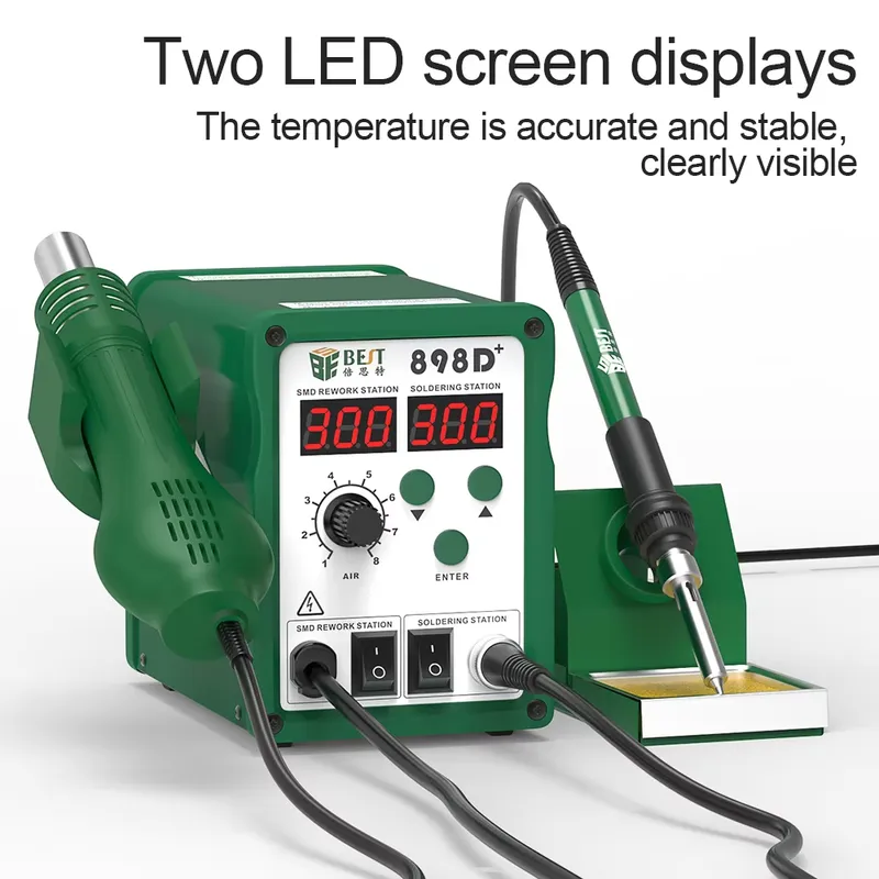 BST-898d+ 디지털 납땜 스테이션 신형 2-in- - Smd Rework Station Hot Air Soldering 2 In 1 리뷰 및 가격